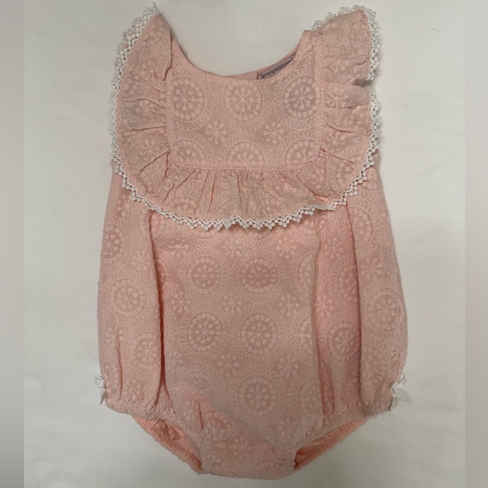Catherine Malandrino Baby Girl Bubble Romper 3–6M Pink